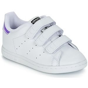 Adidas Stan Smith CF, Chaussures Marche Mixte Bébé, Argent (Metallic Silver/SLD/Metallic Silver/SLD/FTWR White), 27 EU