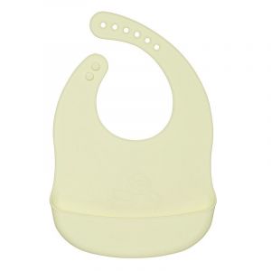 Bavoir Bébé - L 30 × l 20 × H 3 cm - Jaune