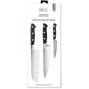 Tarrerias Bonjean Set de 3 couteaux georges office santoku cuisine