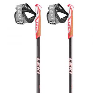 Leki Flash Carbon 105 cm Dark Anthracite / Neon Red / White - Dark Anthracite / Neon Red / White - Taille 105 cm