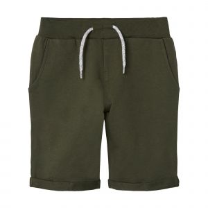 name it NKMVERMO Long SWE Shorts UNB F Noos, Deep Depths, 158 garçons