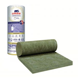 Image de Rouleau de laine de verre kraft URSA THERMOCOUSTIC 35 QP - 4000x1200x160 mm - surface 4,8 m²