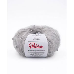 Image de Pelote De Laine Et Alpaga &Agrave; Tricoter Phil Gloria - Phildar Flanelle Gris