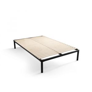 Kids Literie - Sommier - cadre de lit Metal - 4 pieds Inclus 160 x 200 cm Gris