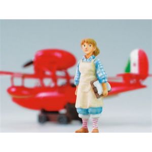 Maquette Maison Ghibli Porco Rosso Savoia S.21F Version 2 + Figurine Fio 1/72 Model Kit