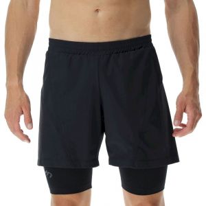 UYN Exceleration Performance Running 2in1 Shorts Men, noir S Pantalons course à pied