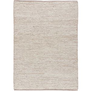 Tapis en coton recyclé, couleur crème, 60x110 cm