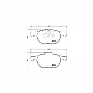 Brembo 4 plaquettes de frein P24061