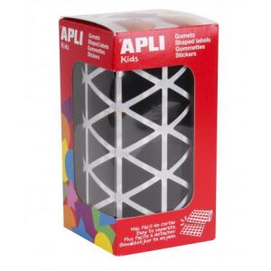 APLI Rouleau de 2832 Gommettes Triangulaires 20 mm Noir