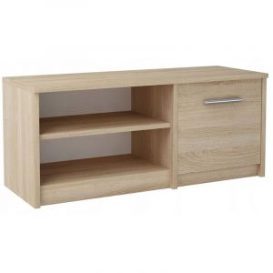 Table TV BODO 1D CHÊNE SONOMA étagère commode