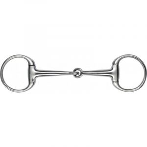 Feeling Anneaux de mors &agrave; olive de bride en inox satin pour cheval