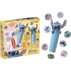 Lansay | Stitch &ndash; Stickers Fun | Atelier Cr&eacute;atif pour Enfants avec 200 Stickers, 10 Feuilles Illustr&eacute;es et Tampon Stitch | D&eacute;coration Personnalis&eacute;e pour Fans de Disney | Activit&eacute; Manuelle D&egrave;s 5 Ans