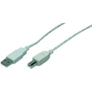 Logilink CU0007 - Câble USB 2.0 Mâle/Mâle 2 m Gris