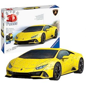 Ravensburger Puzzle 3D Lamborghini Huracán EVO - Edition jaune (avec grille)