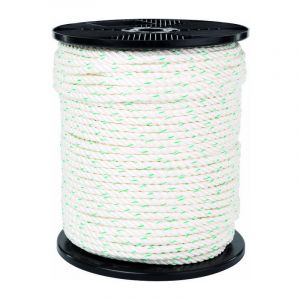Bobine de corde nylon blanche - Ø 8 mm - Corderies Tournonaises