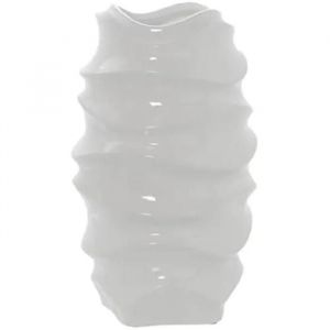 Alexandra House Living Vase Blanc céramique Brillante 18 x 17 x 31 cm