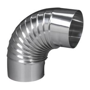 Ten Coude EQ90° plissé aluminium O167