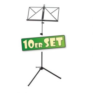 Classic Cantabile Lot de 10 100 Pupitre de Musique, Noir