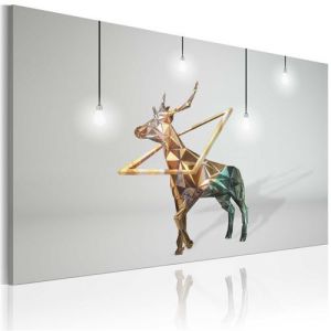 Artgeist Tableau - Cerf d'or 90x60