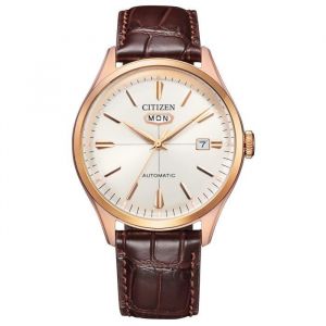 Image de Citizen Montre Hommes - Automatique - Analogique - Bracelet Cuir Marron - NH8393-05AE