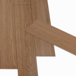 Idmarket Lames pvc adhésives solea 2,23m² bois façon chêne foncé