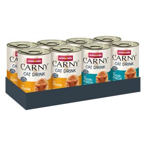Animonda Carny nourriture humide pour chat adulte, assortiment de boissons pour chat 8x140 ml