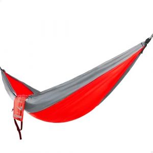 Hamac suspendu - Aktive - 52883 - Ultra léger - Nylon séchage rapide - Rouge et gris