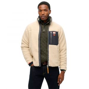 Superdry Polaire Retro Vintage Homme Beige