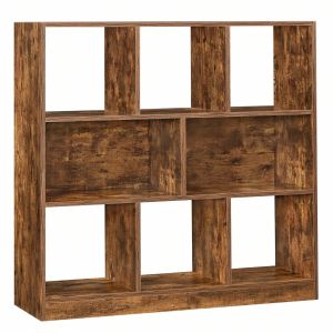 Bibliothèque, Étagère, Meuble De Rangement Avec Compartiments Ouverts, 97,5 X 30 X 100 Cm