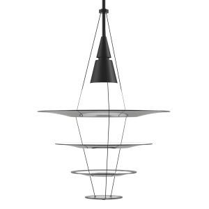 Louis Poulsen Suspension Enigma / Ø 42 x H 74 cm noir en métal