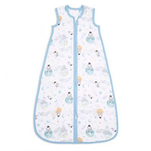 Aden + Anais Essentials Gigoteuse Légère pour Bébé Garçon/Fille, en Mousseline de 100% Coton, Imprimé Space Explorers, 1 TOG, 18-36 Mois, 105 x 37 cm, 1 Unité