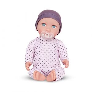 14" Baby Doll W/PJS & Lilac Hat