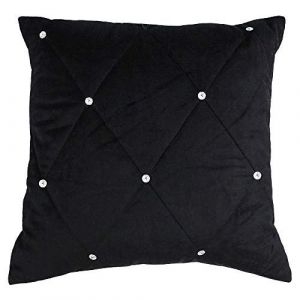 Riva Paoletti - Housse de coussin New Diamante (45 x 45cm) (Noir) - UTRV1285