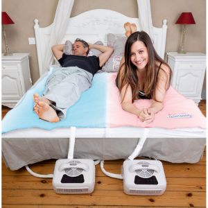 Climsom Lot de 2 Surmatelas climatisés Duo - 70x190 cm
