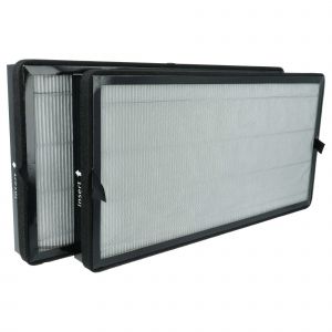 Vhbw 2x Filtre &agrave; charbon actif remplacement pour K&auml;rcher 2.863-078.0 pour purificateur d'air - Filtre &agrave; air H13 noir