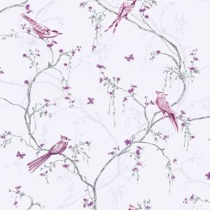 Superfresco Easy Papier Peint Intissé Chant du Rossignol 1005 x 52cm Violet