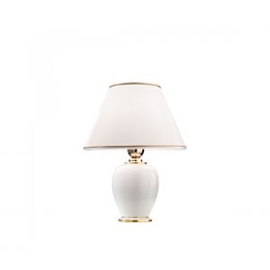 L inaire Center Lampe de table GIARDINO ivoire 1 ampoule Diamètre 25 Cm