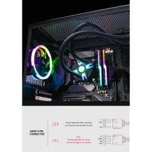 Zalman Tech Co. Ltd. Kit de refroidissement liquide Reserator5 Z ARGB 360 mm noir