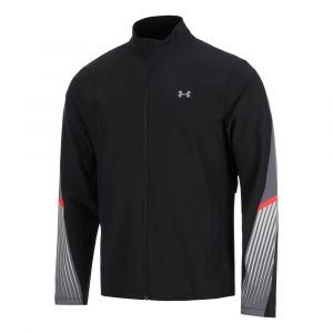 Under Armour Velociti Storm Veste Running Hommes - Noir, Gris, Taille M