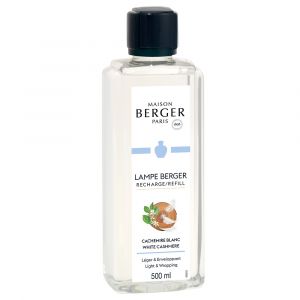 Parf cas mire blanc coloris transparent Maison Berger 500 ml