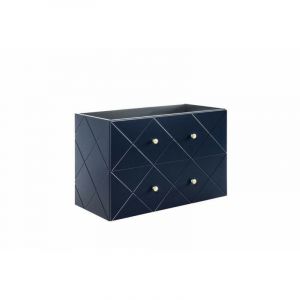 AC-D&eacute;co Meuble sous vasque en bois - Bleu - H 61 X L 90 x P 46 cm - Aurore Blue - Livraison gratuite