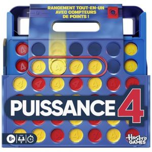 Hasbro Officiel Games Puissance 4 (&eacute;dition 2025) | Rangement Tout-en-Un, Mallette de Transport, Compteur de Points | d&egrave;s 6 Ans | 2 Joueurs | Jeux familiaux - Version fran&ccedil;aise