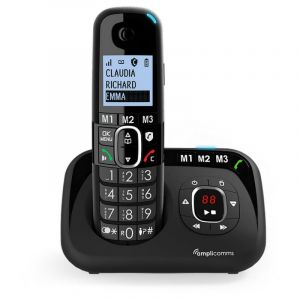 Image de Amplicomms Téléphone sans fil senior avec répondeur Bigtel 1580