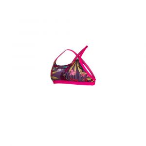 Z3R0D Tropical Haut de bikini Femme, violet/rose L Maillots de bain