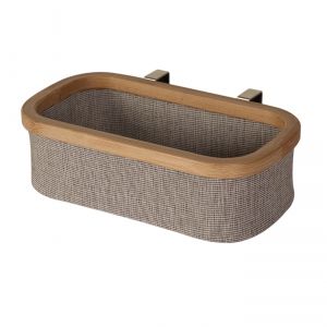 Quax Panier Kleenex à suspendre pour table à langer Gris/Naturel