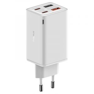 Baseus Chargeur mural GaN6 Pro 65W USB-C/USB-A blanc