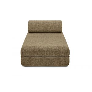 Méridienne convertible et modulable 3 places en tweed jaune