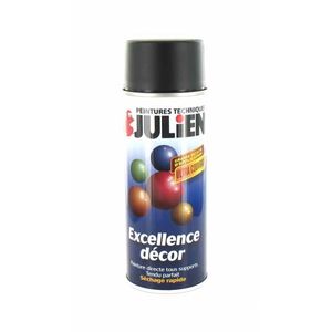 Julien Peinture aérosol noir mat 400ml