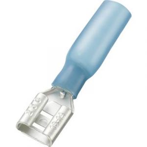 Tru Components Cosse clip 6.4 mm x 0.8 mm 242066M 738960 avec gaine thermor&eacute;tractable 1.50 mm&sup2; 2.50 mm&sup2; partiellement i