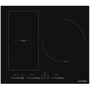 Schneider Electric SCTI6031N51 - Plaque de cuisson induction - 7400W - 3 zones - 1 zone flex - Touches sensitives - Maintien au chaud